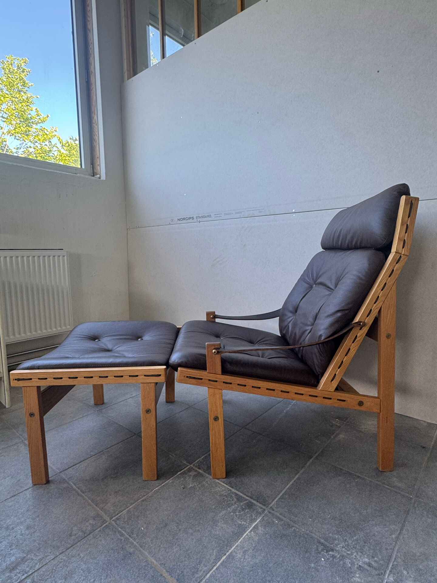 Fauteuil lounge scandinave "Hunter", années 1960