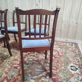 Set of 6 English chairs with barrettes