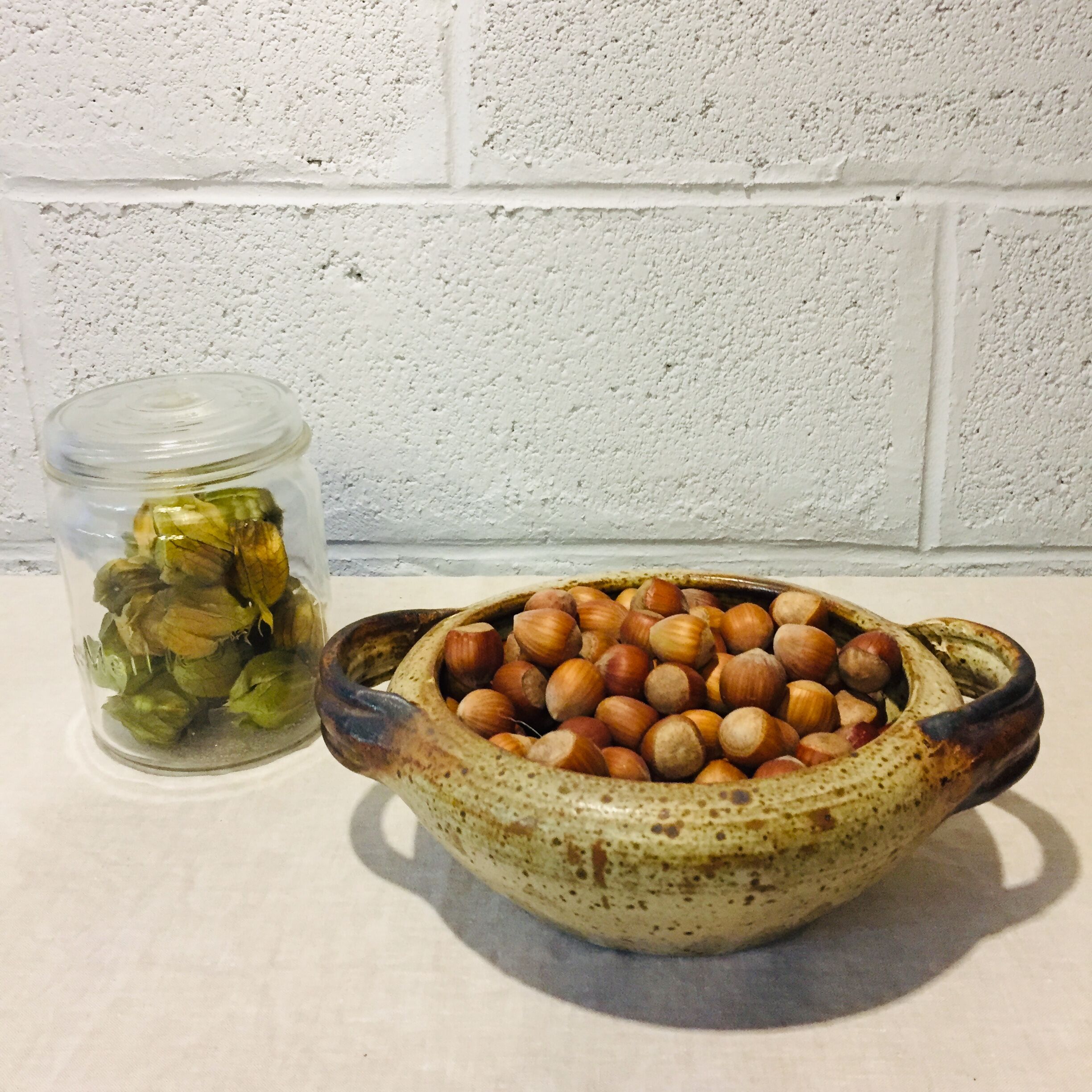 Brutalist sandstone hollow flat, handcrafted, vintage 70s