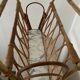 Vintage rattan magazine holder 70s