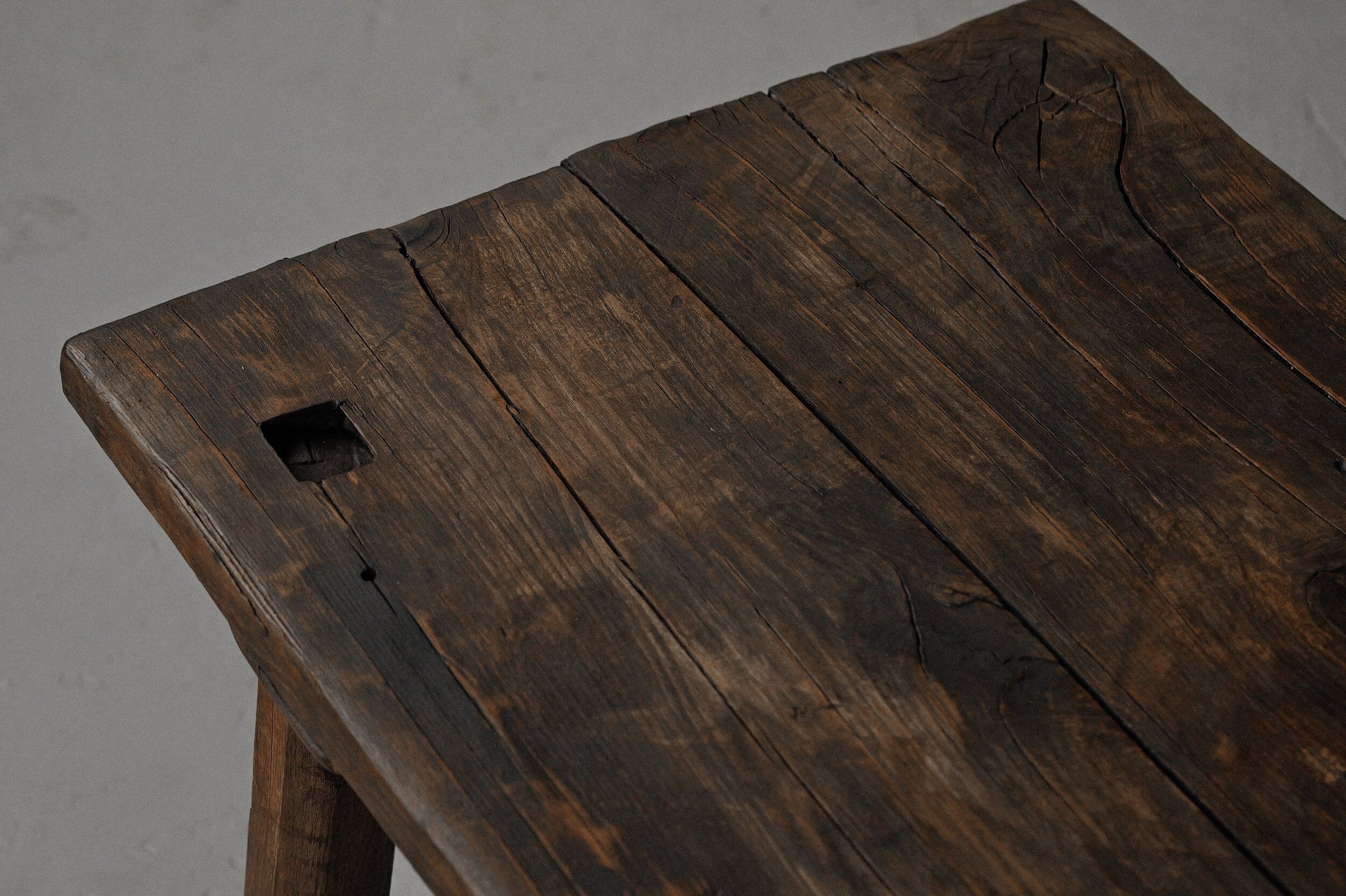 Solid oak farmhouse table, France, circa 1950