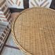 Vintage rattan wicker coffee table