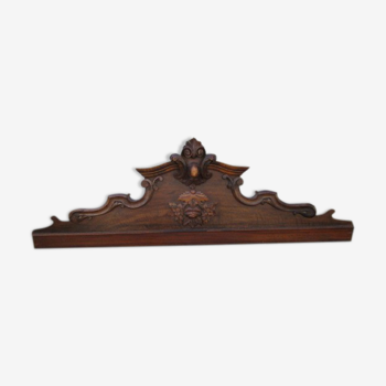 Old wooden pediment