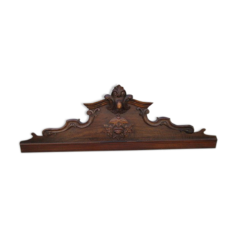 Old wooden pediment