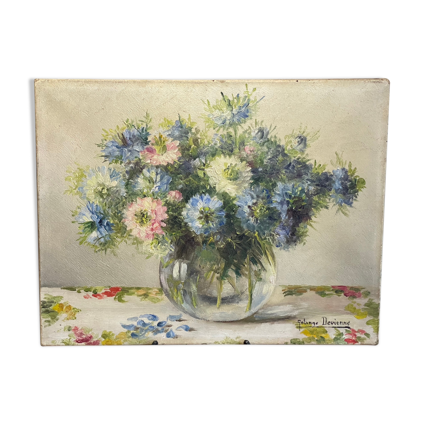 Bouquet of flowers Solange Devienne gouache