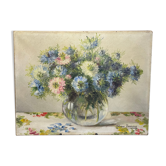Bouquet de fleurs Solange Devienne gouache