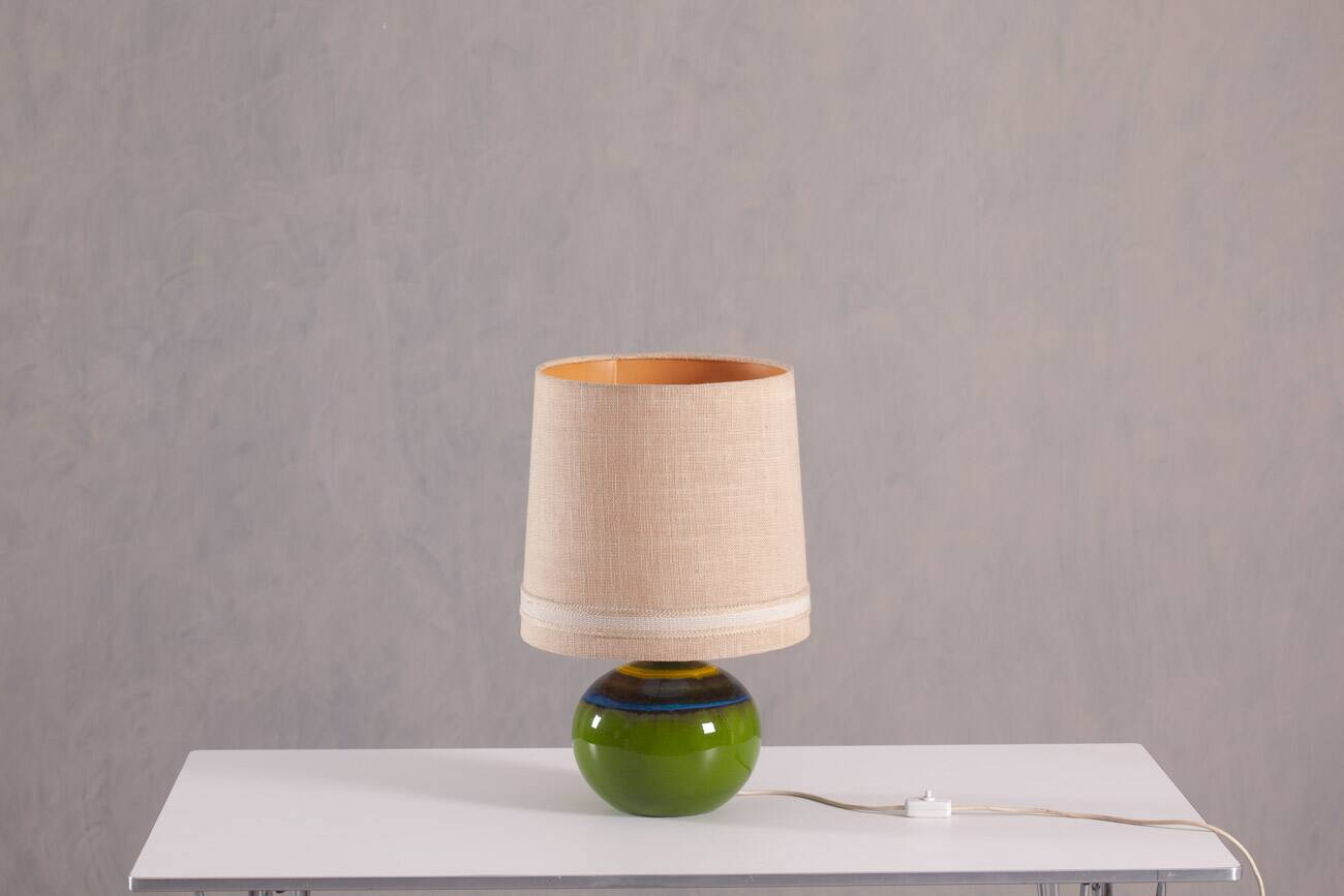 Vintage sculptural ceramic art table lamp by Renée Neue for Hutschenreuther, Germany 1960s