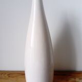 off-white/cream crackled glaze ceramic vase