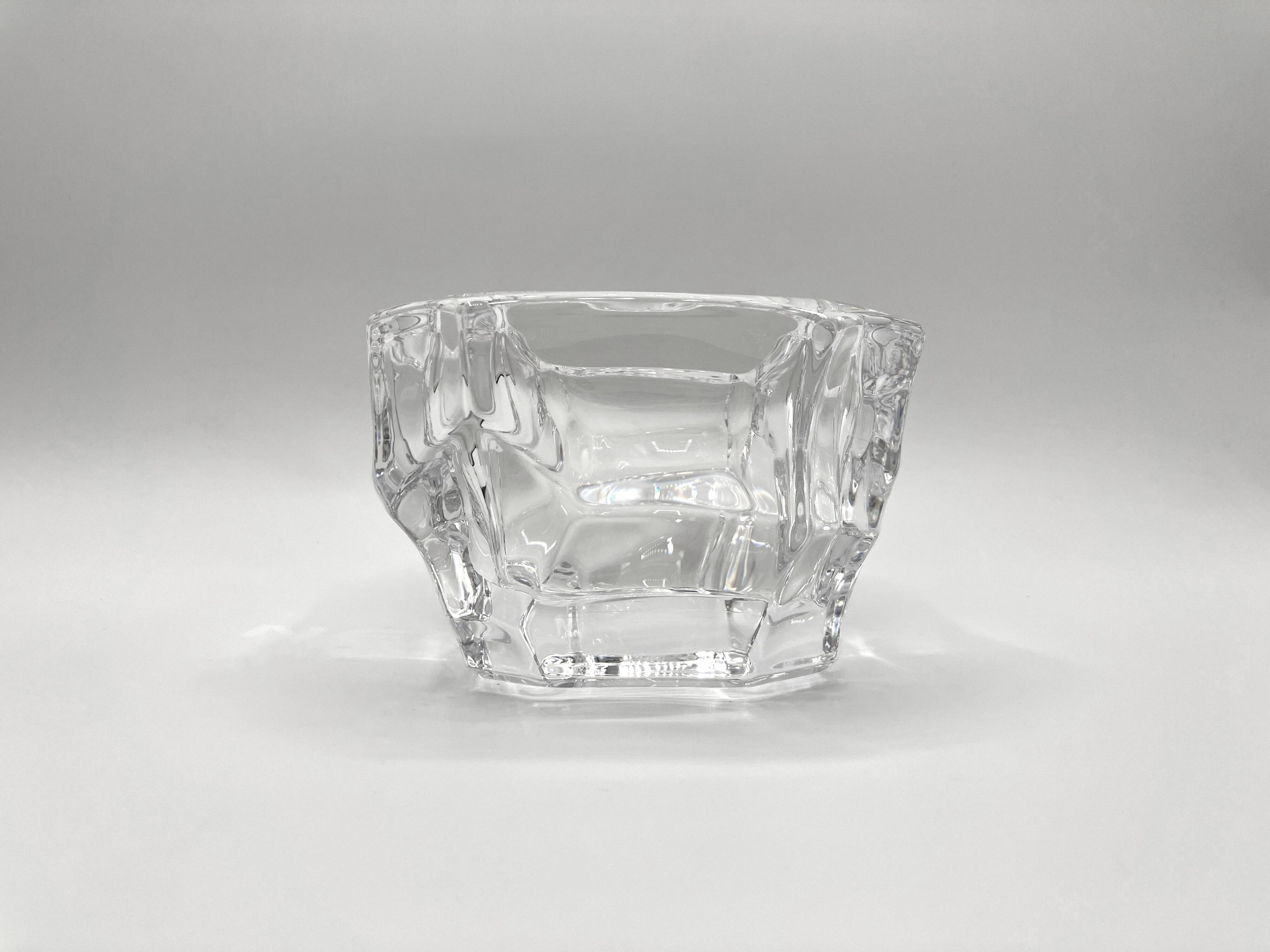 Very thick Sèvres crystal empty pocket • Perfect condition • 90s