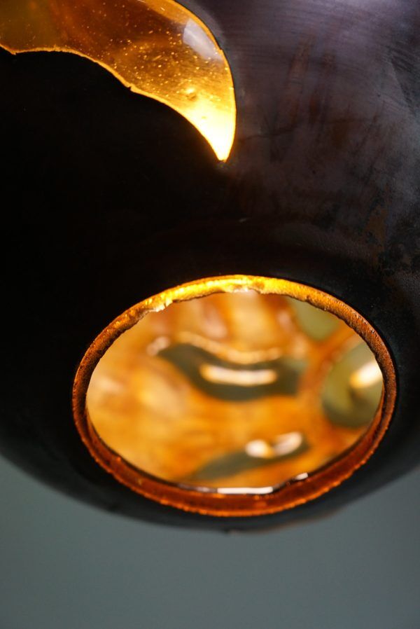 Brutalist suspension lamp Nanny Still McKinney, 1960