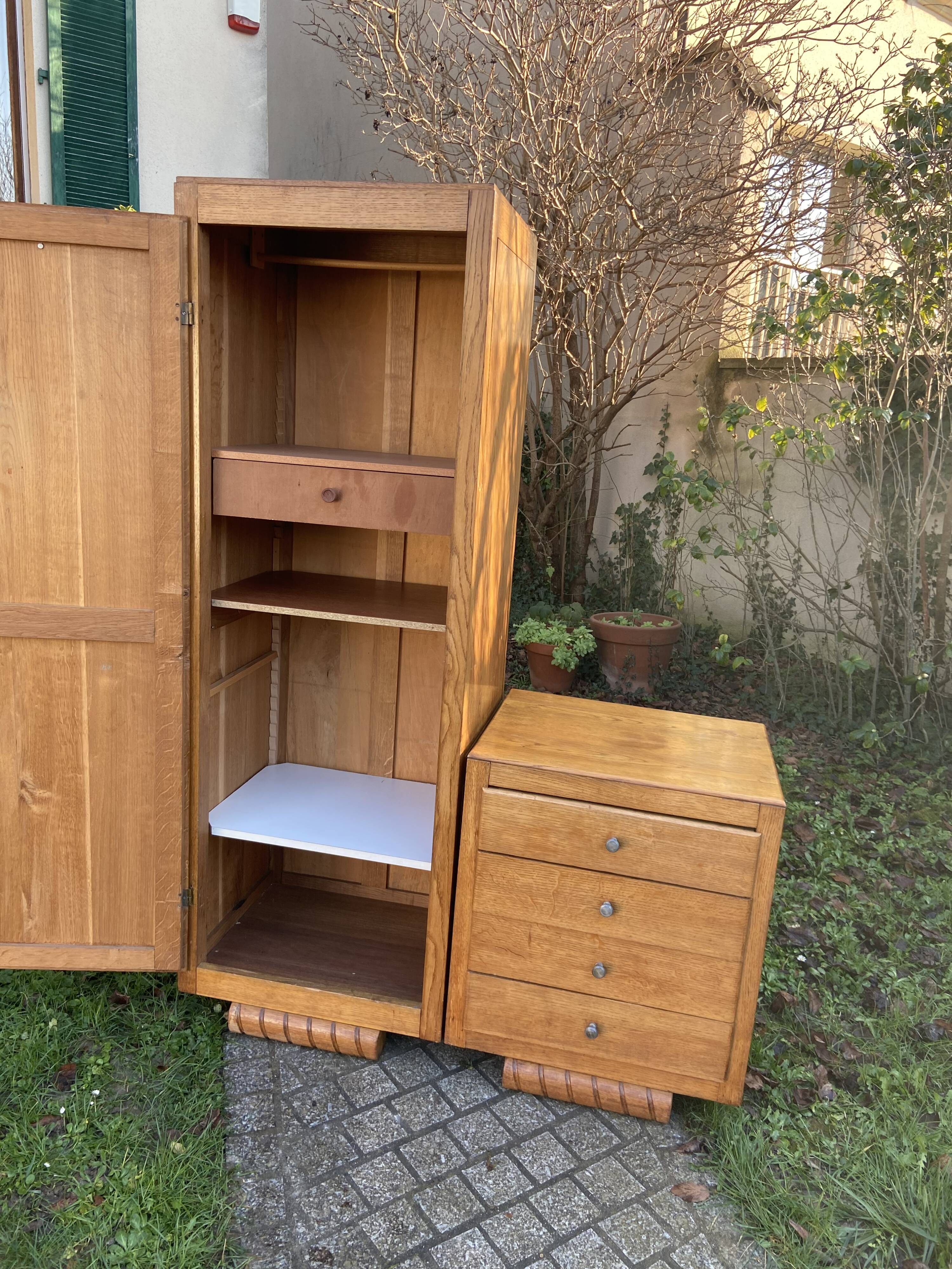 Asymmetrical Art Deco chest cabinet