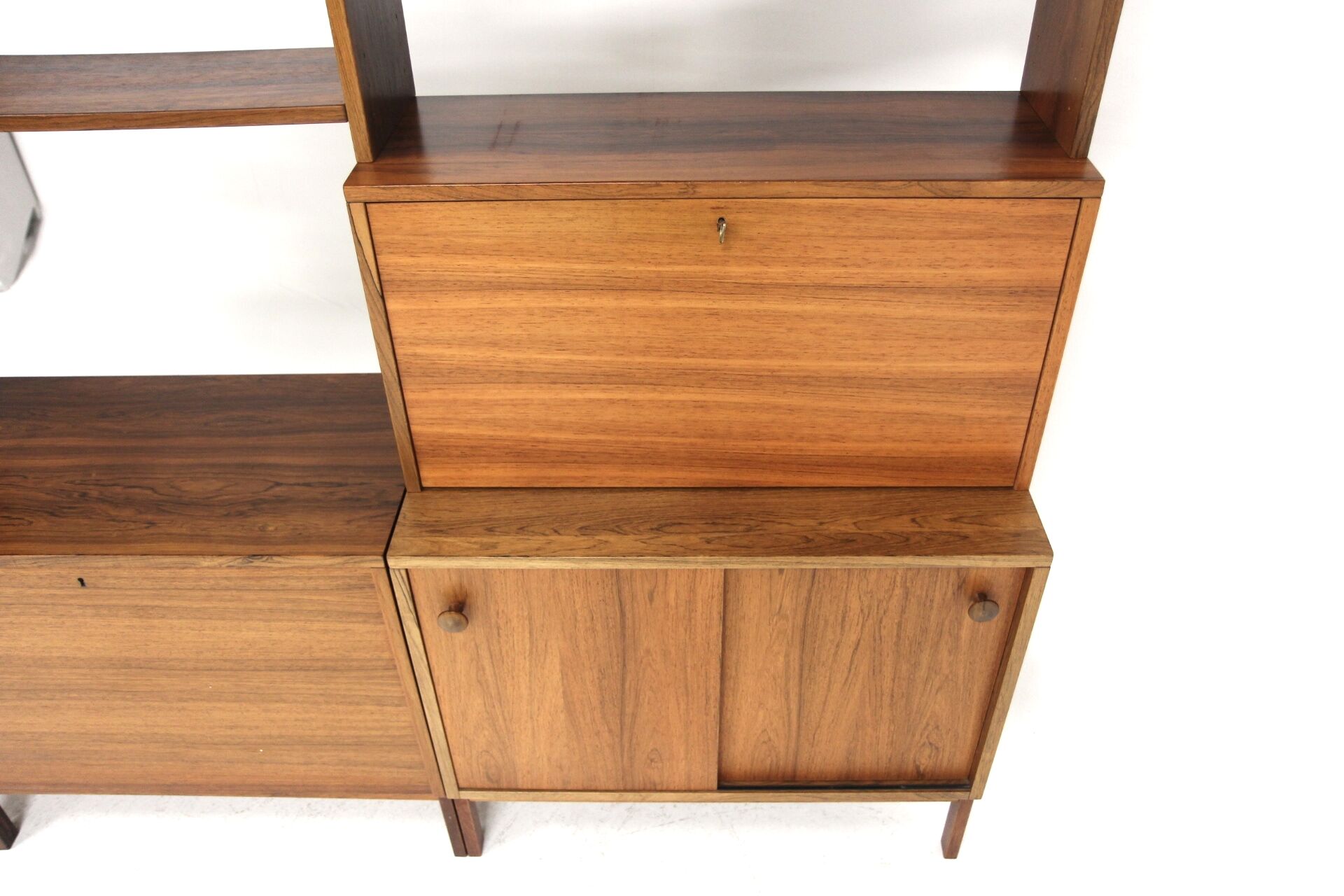 Scandinavian triple bookcase "Domi Record", Troeds, Bjärnum, Sweden, 1960