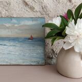 Marine painting by Malthilde Gance