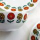 Set de 6 tasses & soucoupes porcelaine 1970'
