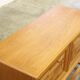 Vintage low sideboard in oak by Henning Kjærnulf, 1960s
