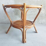 Table basse ronde en rotin