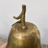 Pear fruit golden brass box