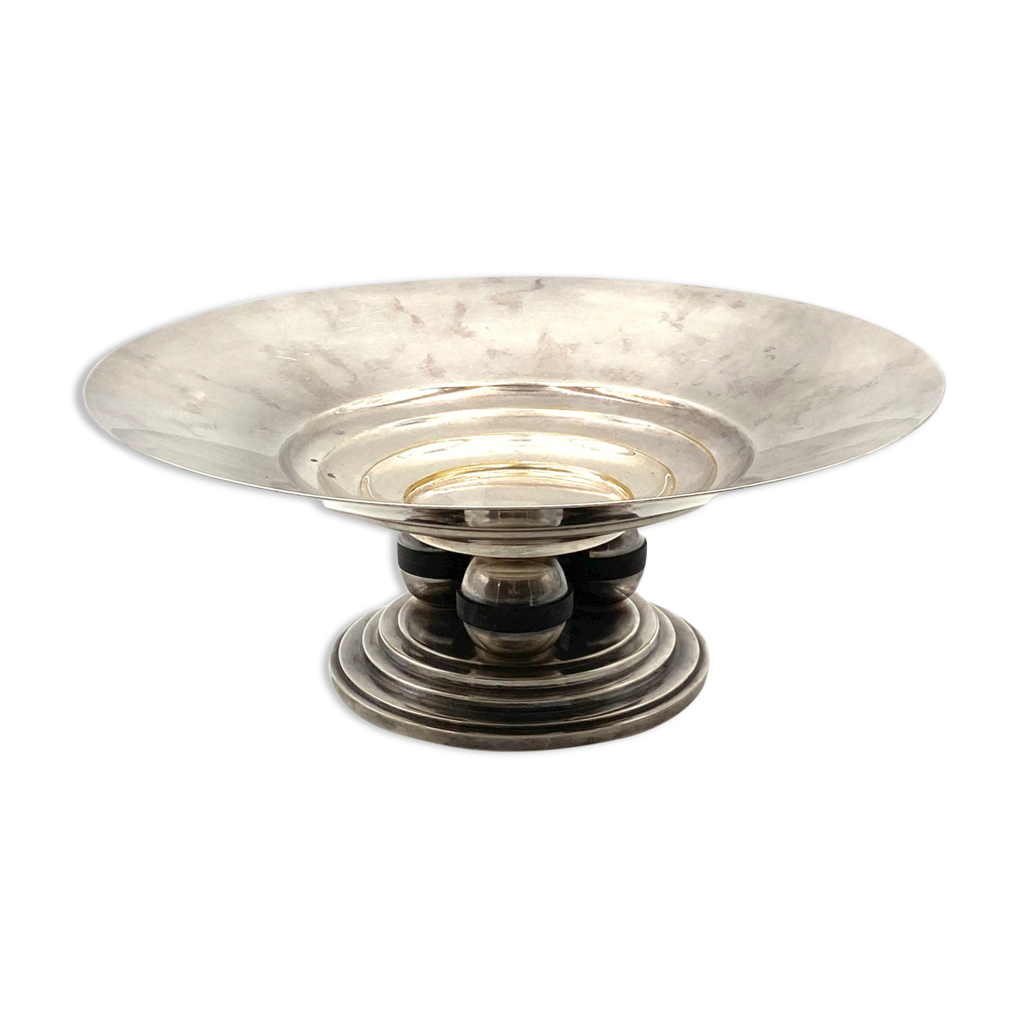 Art Deco silver-plated centerpiece, France 1930s