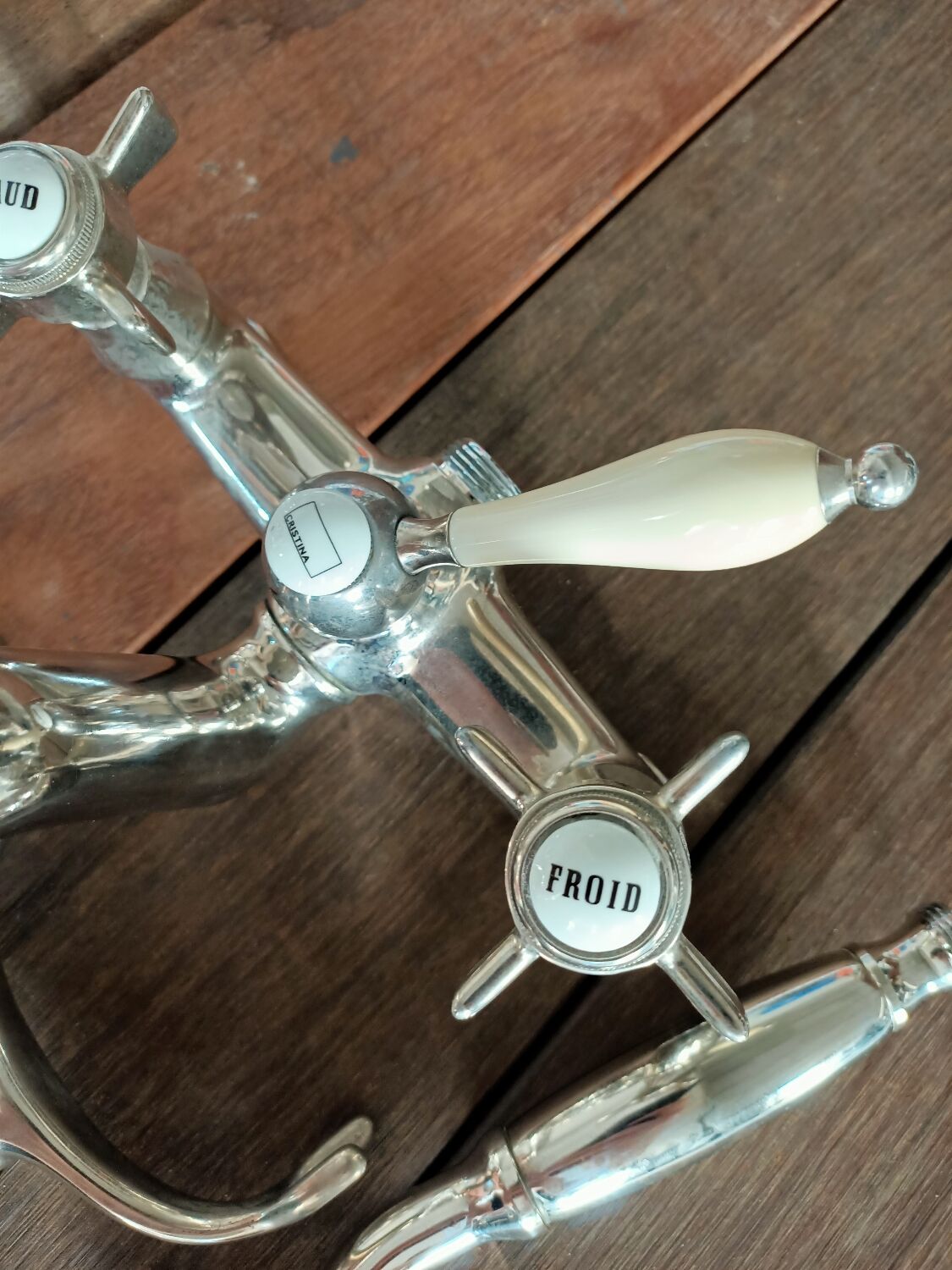 Old-fashioned bathtub faucet