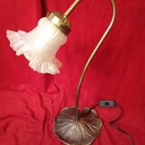 Art deco style brass tulip lamp