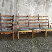 Vintage oak living room