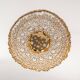 Chandelier in gilded brass and crystal glass inlaid by Palwa, Germany, 1970s.