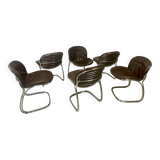 Lot de six chaises “Sabrina” – Gastone Rinaldi pour Rima Italie