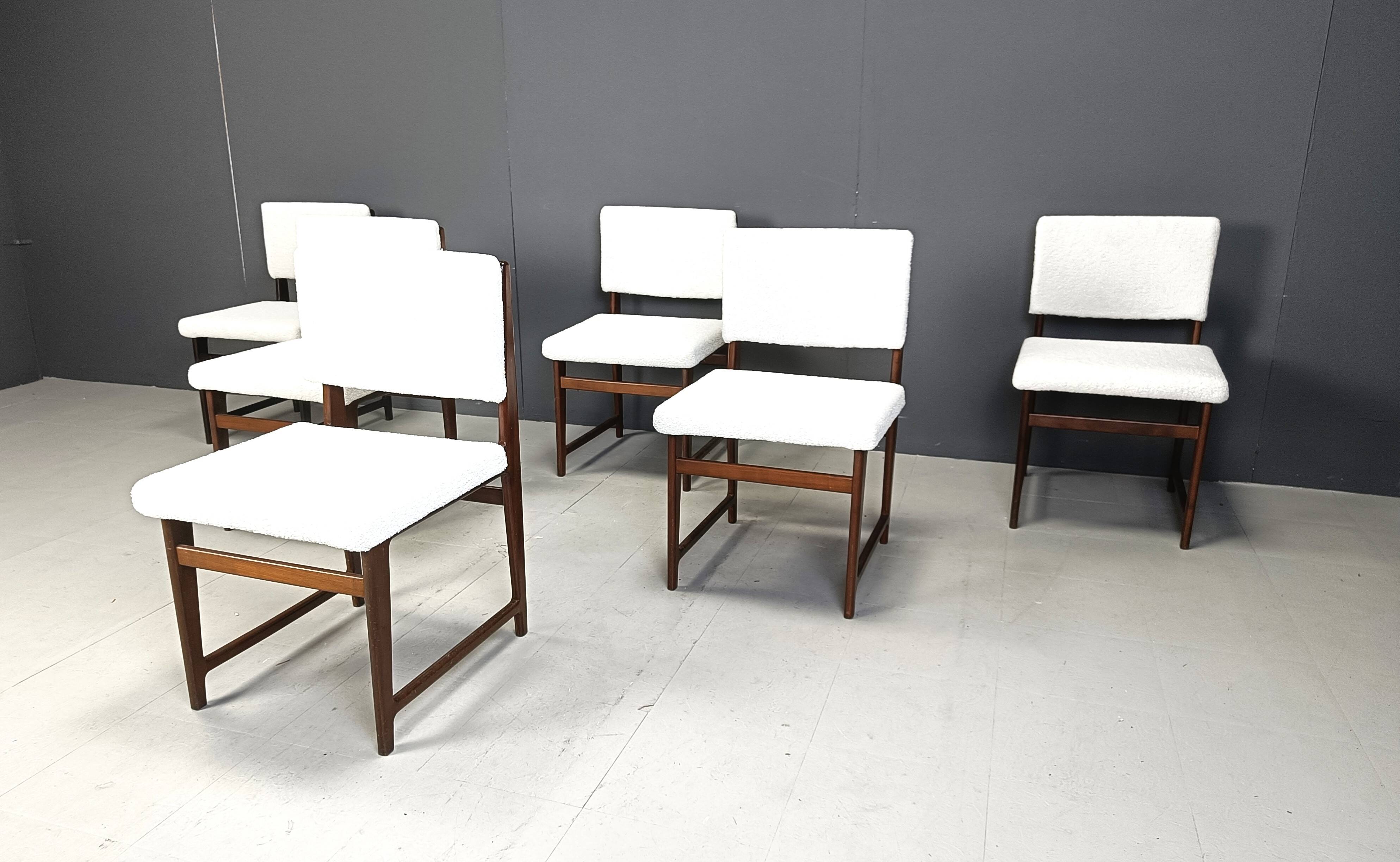 Mid century teak scandinavian dining chairs, 1960s