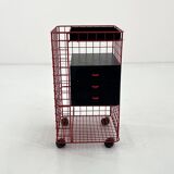 Office furniture on wheels with metal drawers, 1980s