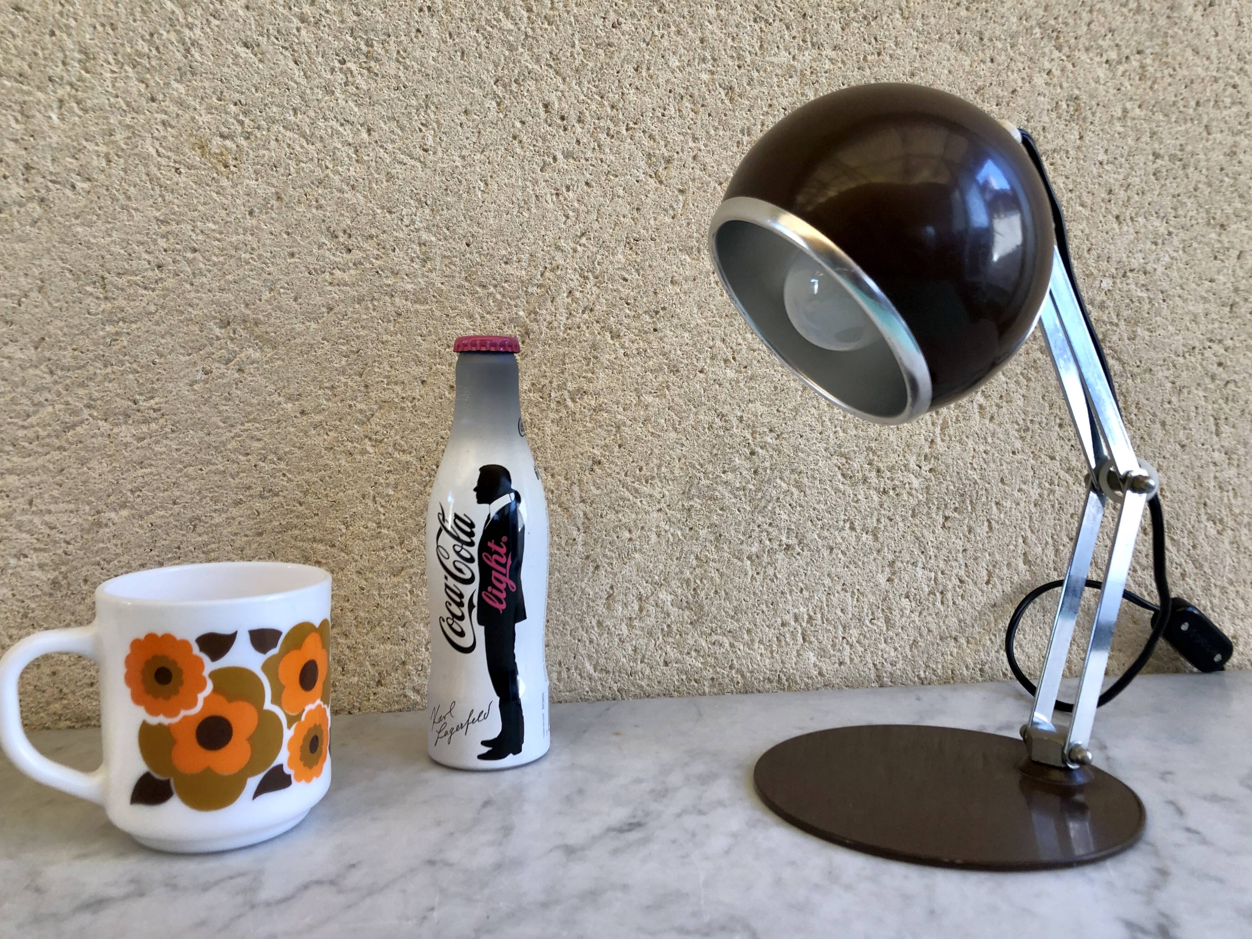 Eyeball Reggiani Italy 70s desk lamp
