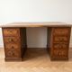 Antique apothecary desk in solid wood with 8 drawers.