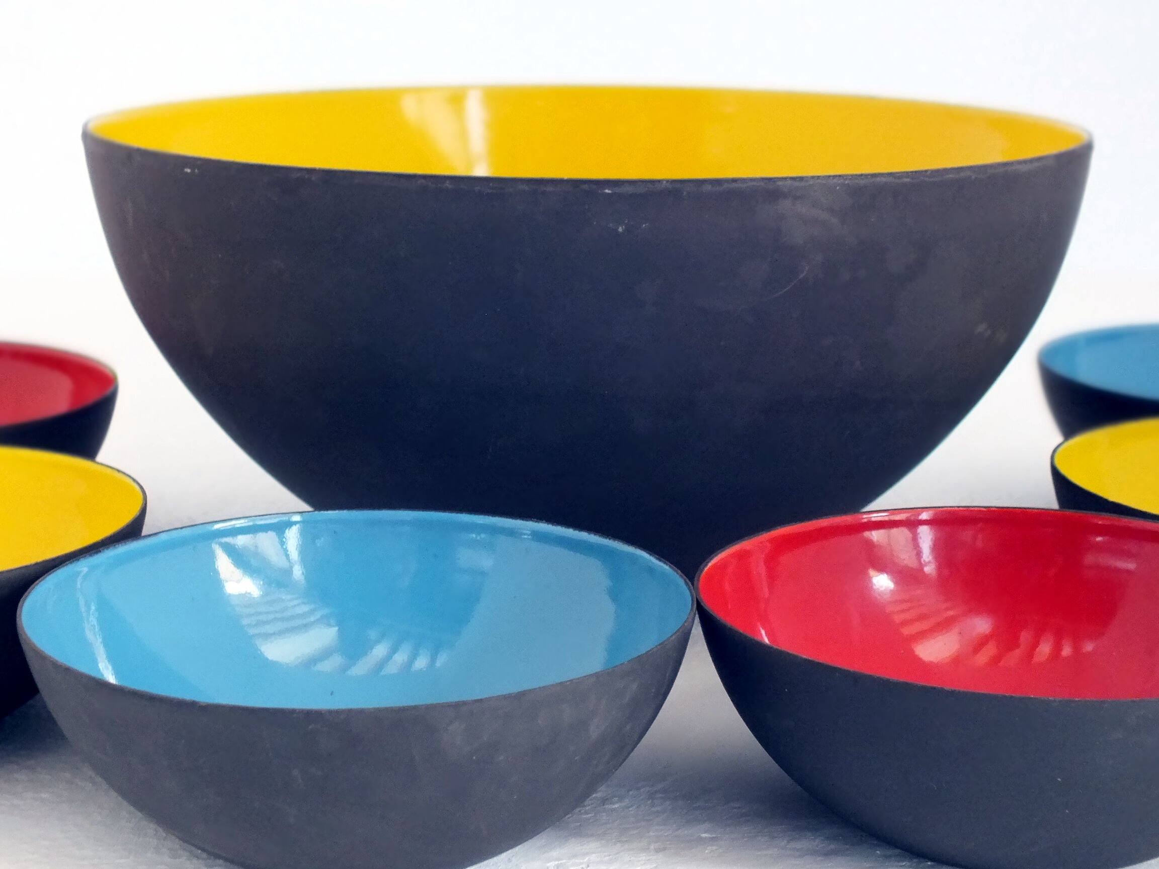 7 bowls first edition by Herbert Krenchel Krenit 1954