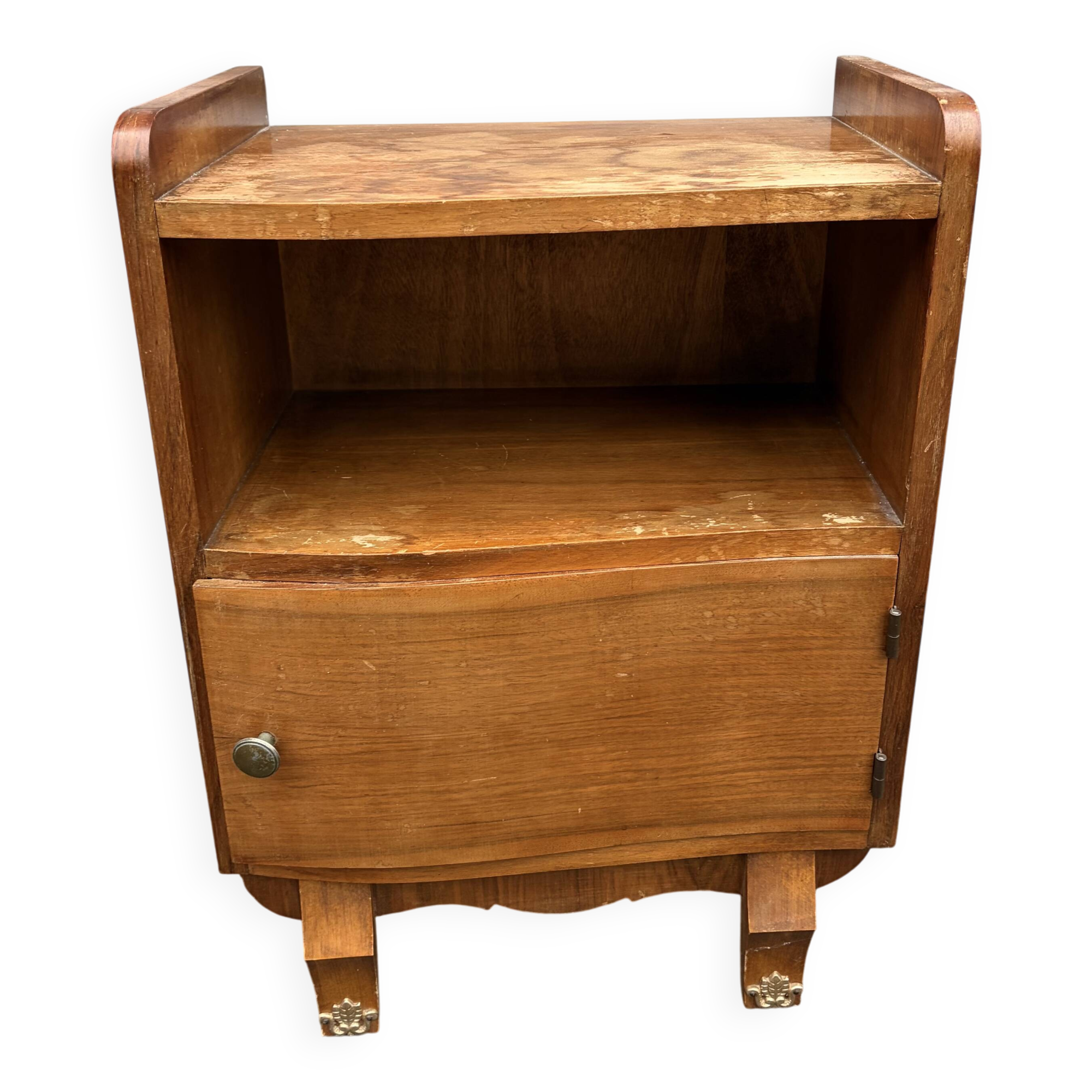 Magnificent Vintage Art Deco Bedside Table from the 1940s | Nightstand to Restore
