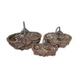 Lot of old wicker baskets