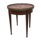 Table in wood, pink breo marble Louis XVI style