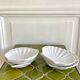 Empty scallop cups ceramic pockets