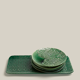 Dessert box Set of 4 plates and 1 course Verde