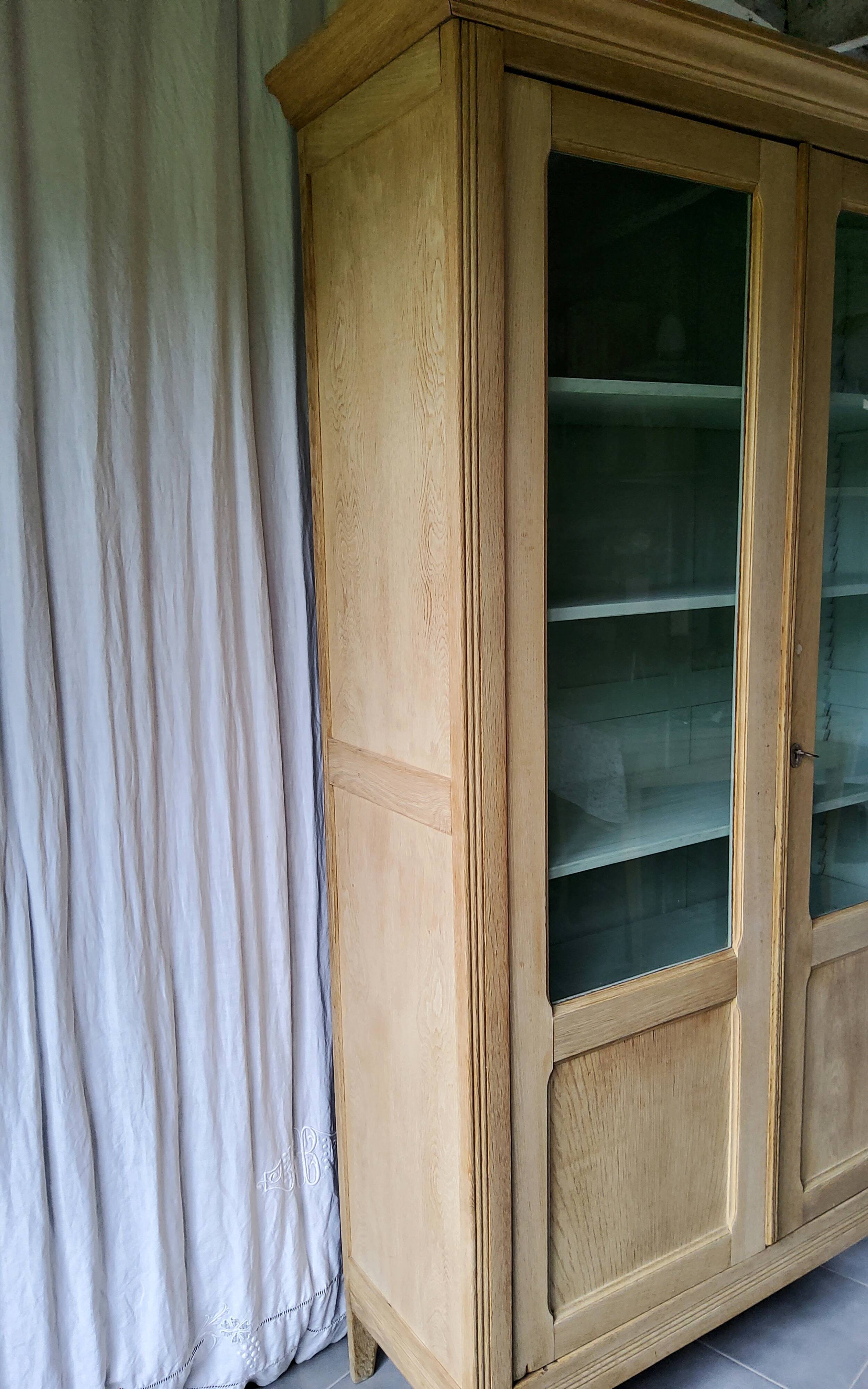 Antique school bookcase