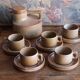 Tea or coffee service in stoneware – Brenne, Stoneware from France