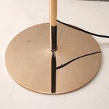 80s arc floor lamp in gilded brass
