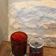 15 vintage 1970 luminarc red glass wine glasses