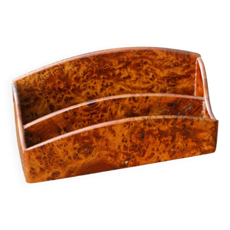 Thuya burl letter holder