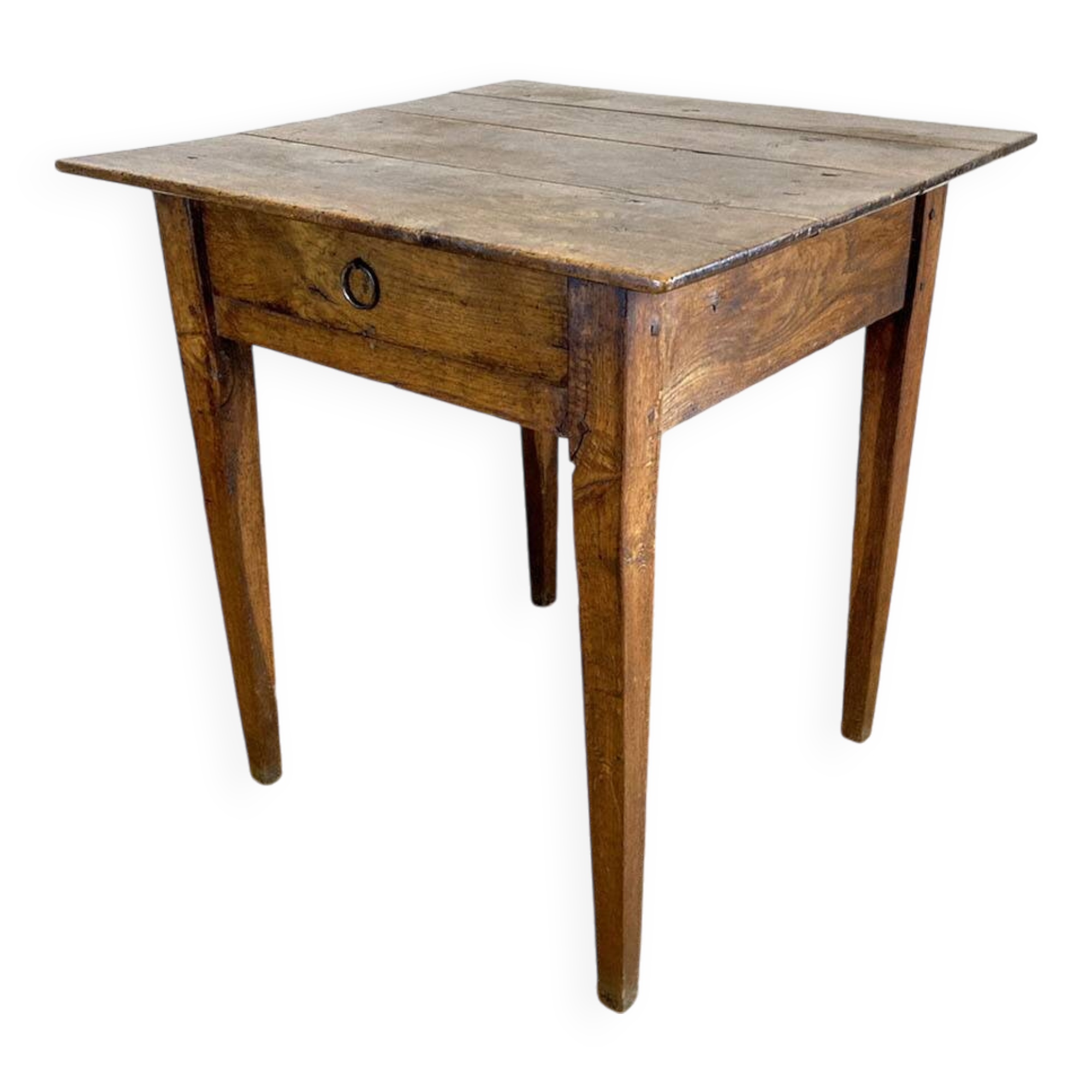 Square farmhouse table in solid oak