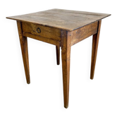 Square farmhouse table in solid oak