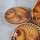 Set of 6 large fish plates Sarreguemines vintage