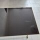Vintage 1970 coffee table in bronze & glass with goat's foot legs 70s chic