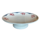 Plate mounted on pedestal Salins France Rouge E. Charbonnier