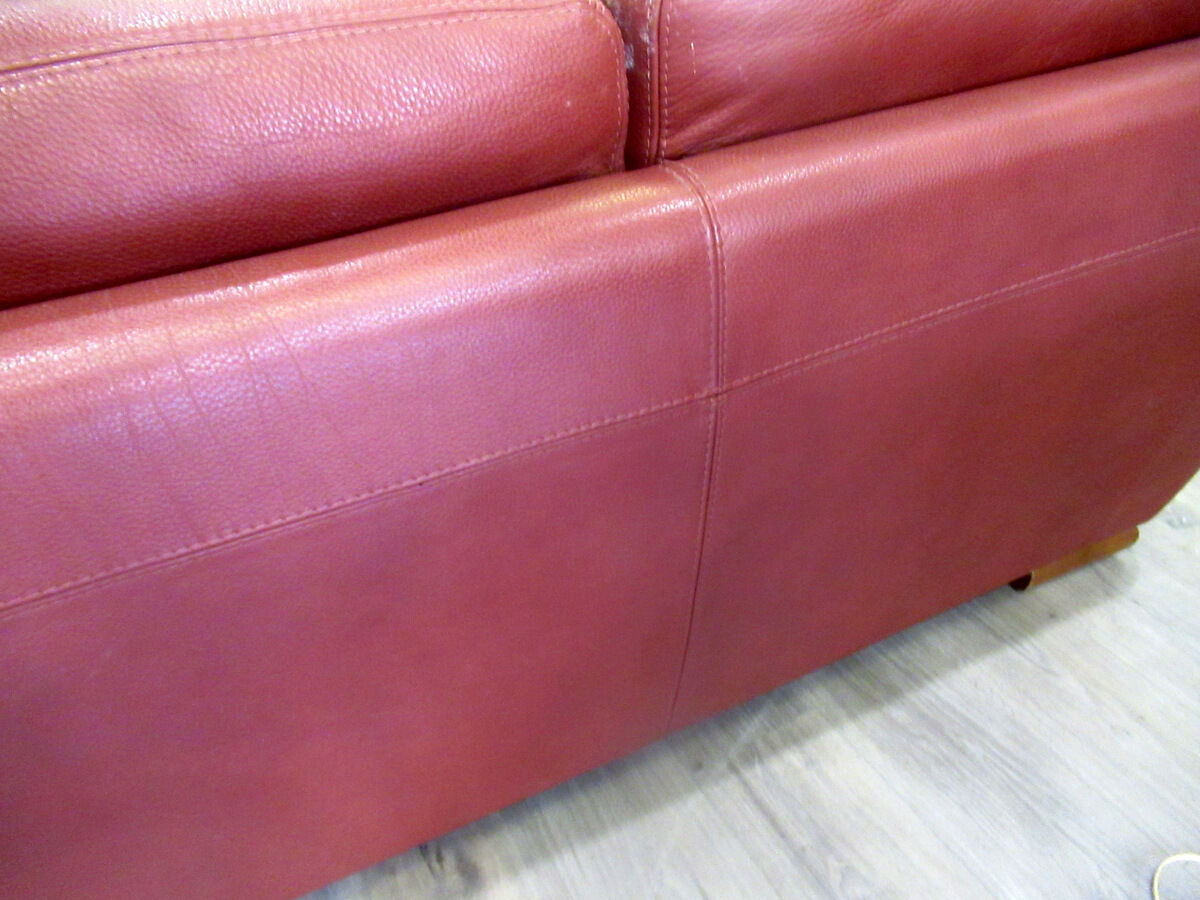 Leather sofa, 2 seats, Roche-Bobois brand