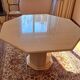 Dining table in travertine from the 1970s/1980s.