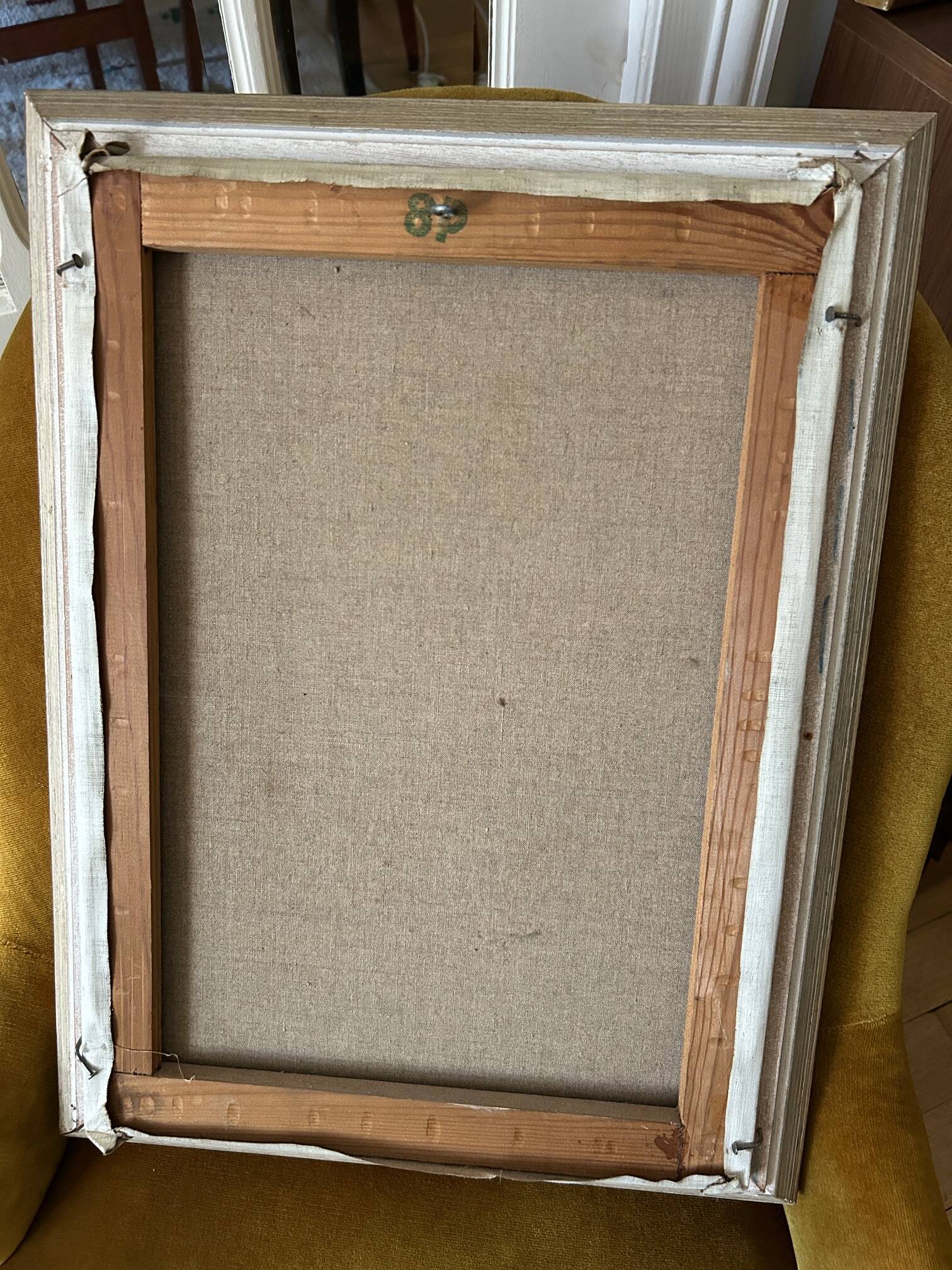 " Bouquet "oil on canvas from the 1950s